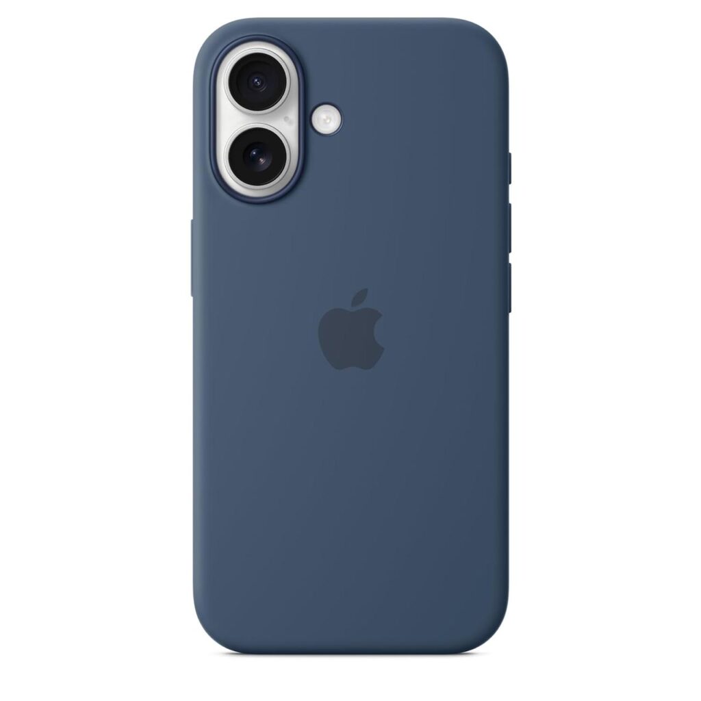 iPhone 16 Silicone Case (Denim Blue)