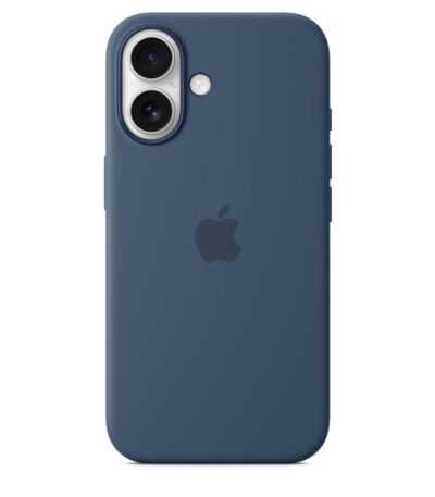 iPhone 16 Silicone Case (Denim Blue)