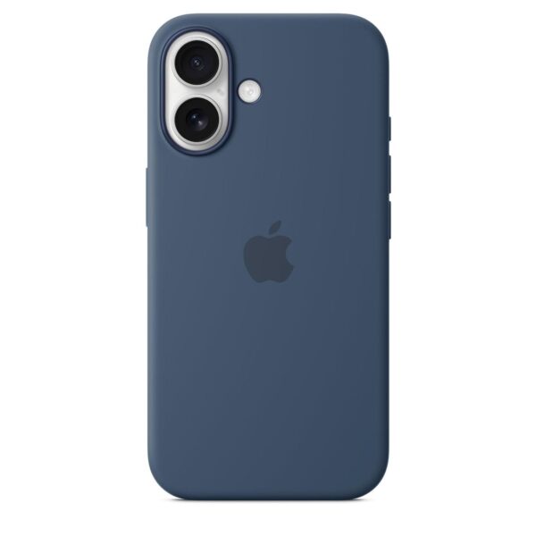 iPhone 16 Silicone Case (Denim Blue)